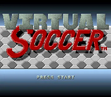 Virtual Soccer (Europe) screen shot title